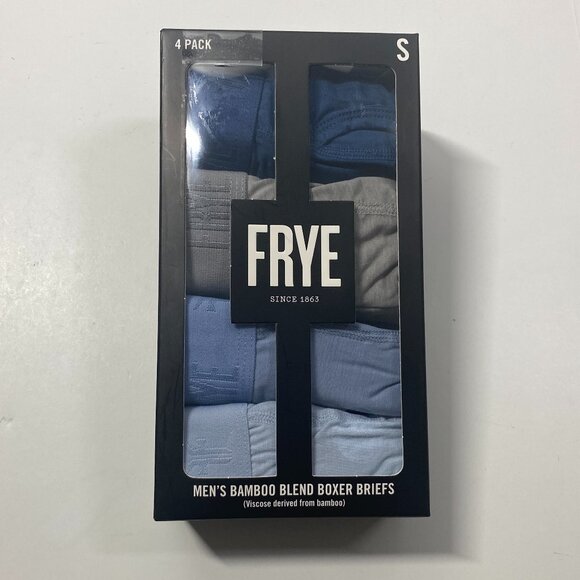 FRYE Bamboo Blend Boxer Briefs - 4 Pack - NWT - Small - Multi-Colors - Picture 1 of 2